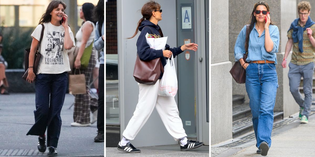 Katie Holmes’ Leather Tote Bag from Madewell Nails Quiet Luxury