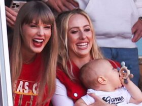 Taylor Swift Cheers on Travis Kelce, Wears Her Heart on Her Sleeve