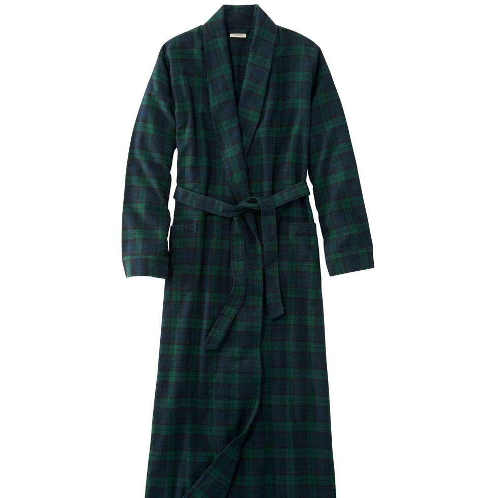 L.L. Bean Scotch Plaid Flannel Robe