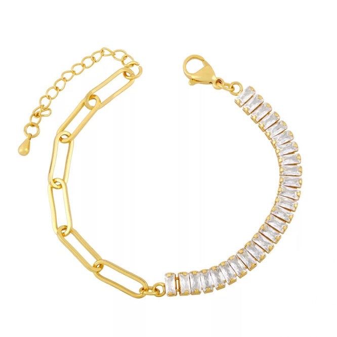 Baguette Chain Bracelet