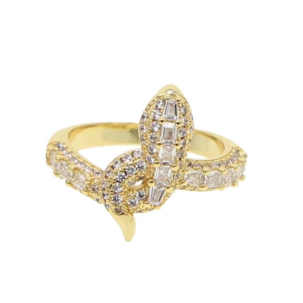 Pave Snake Ring of