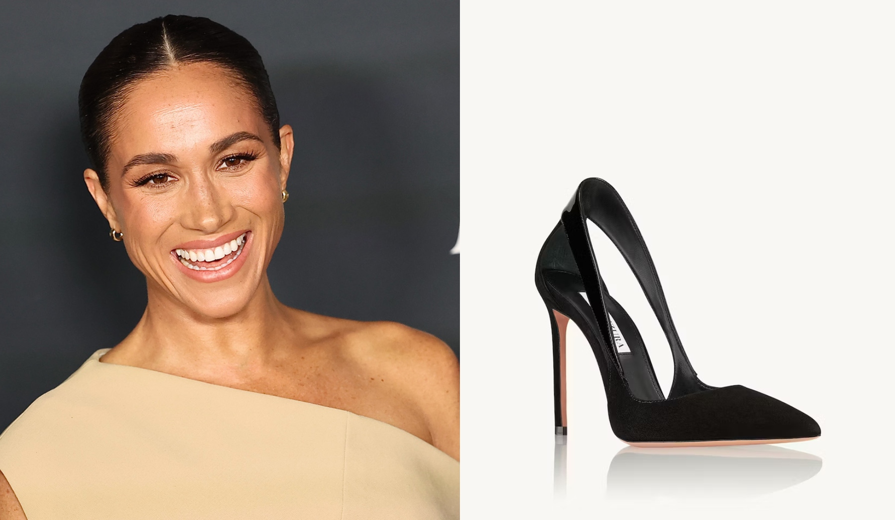 Meghan Markle Dons Classic Aquazzura Pumps at Variety Power of Women – Footwear News