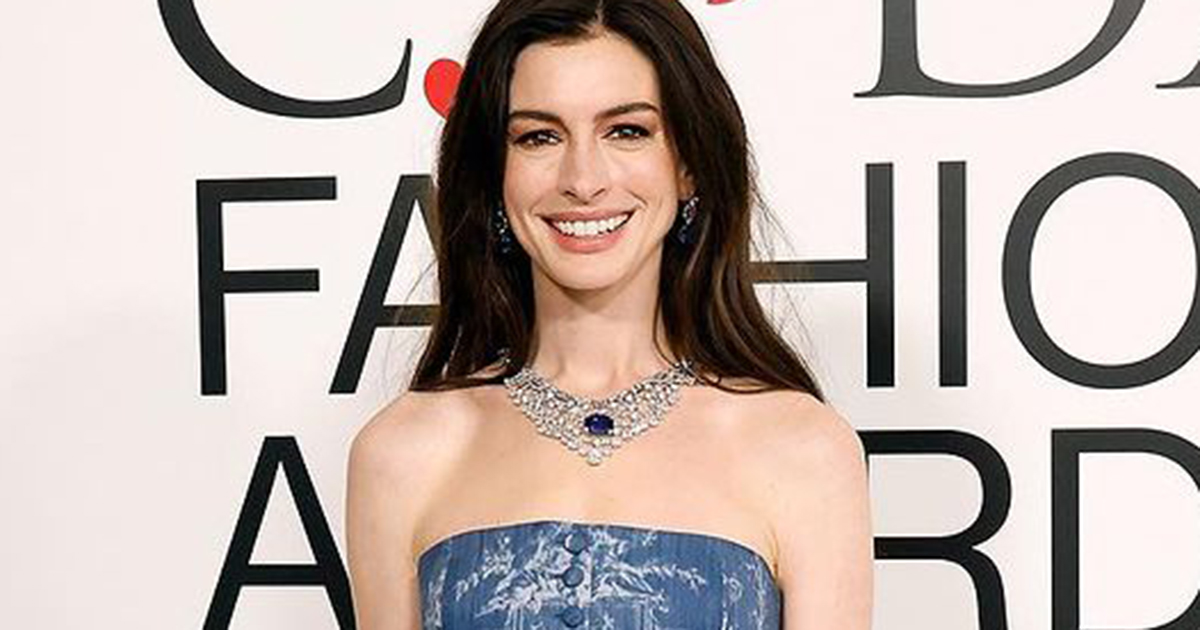 Anne Hathaway Shows You How To Give Denim a Formal Makeover on the Red Carpet