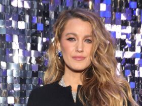 Blake Lively struts in bedazzled blazer and mini skirt at Renaissance premiere – see photos