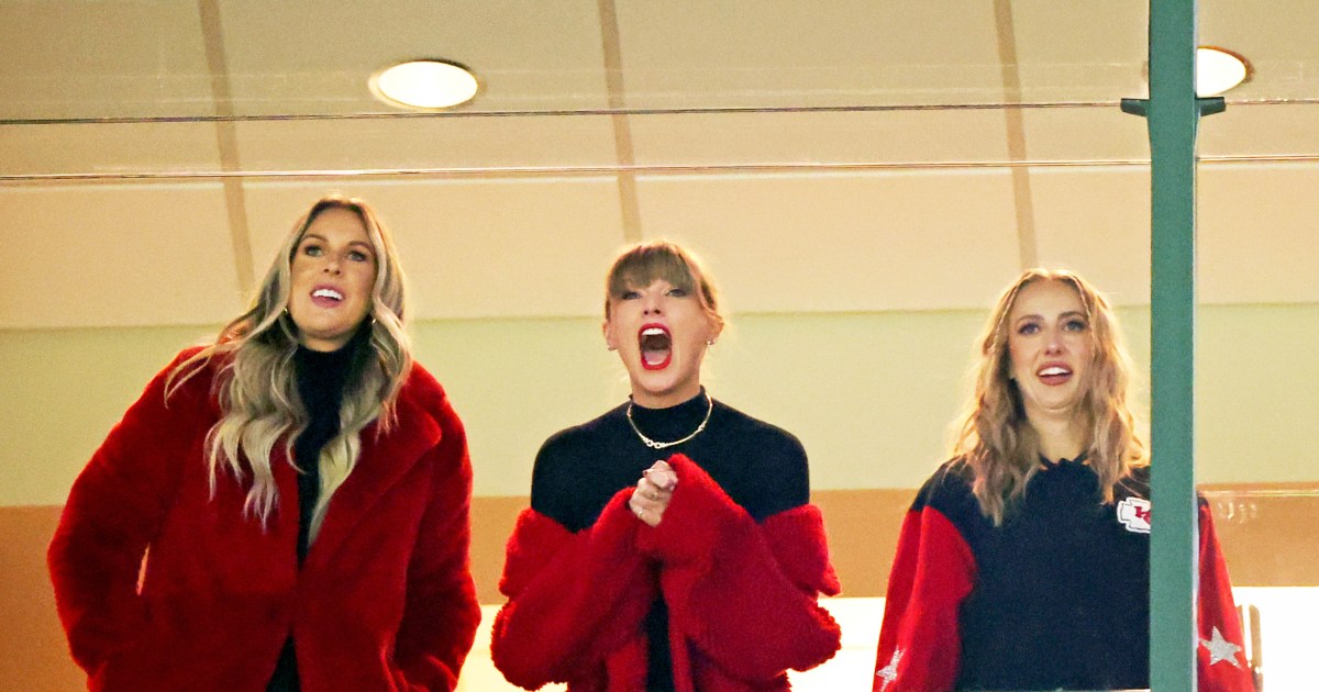 Taylor Swift cheers in a teddy bear coat during Chiefs-Packers NFL game: Look back at the Grammy winner’s best and worst red looks | Gallery