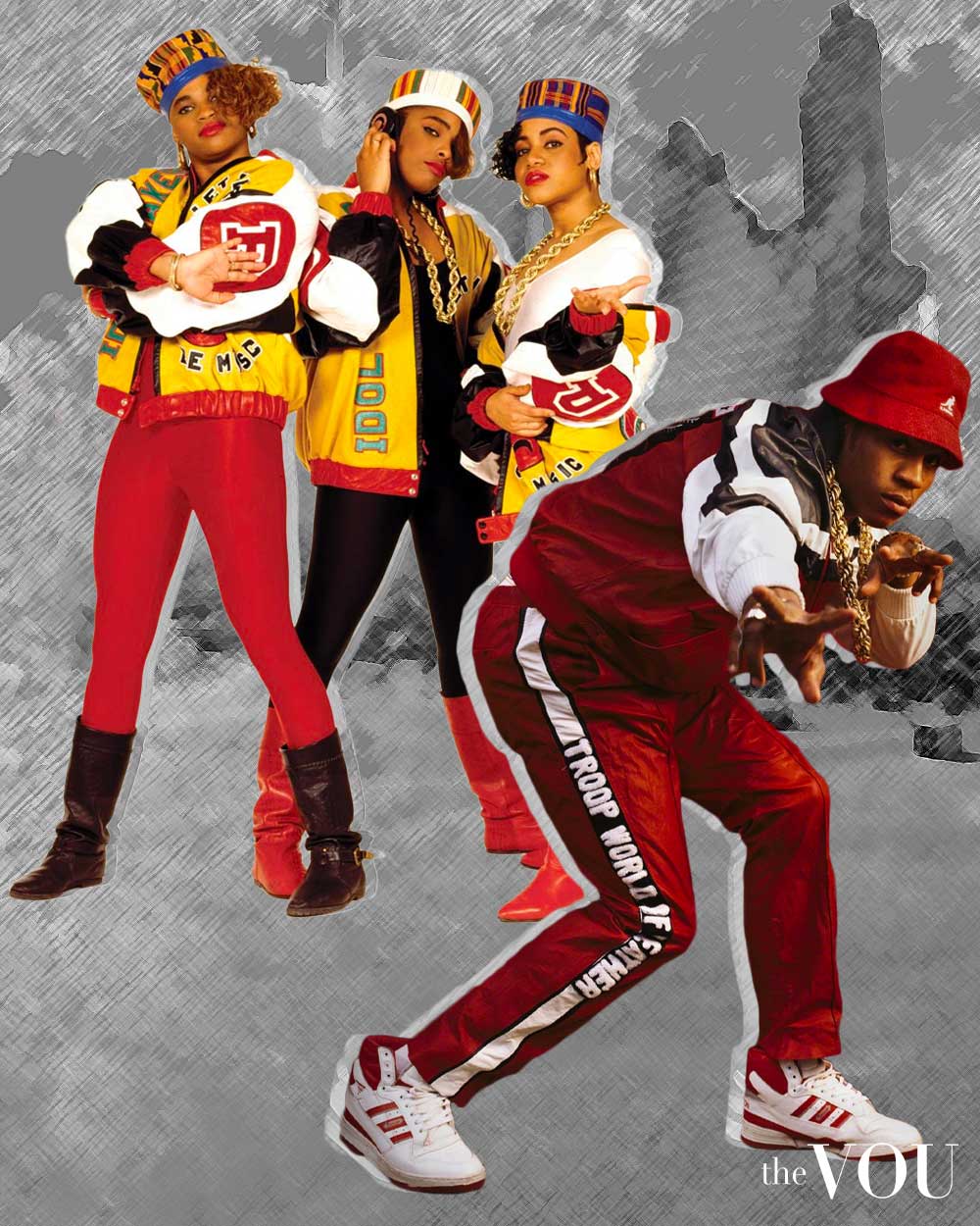 Hip Hop Style in Black 80s Fashion