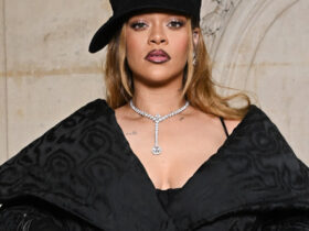 Rihanna’s Dior Outfit at Couture Week Featured Black Brocade Separates